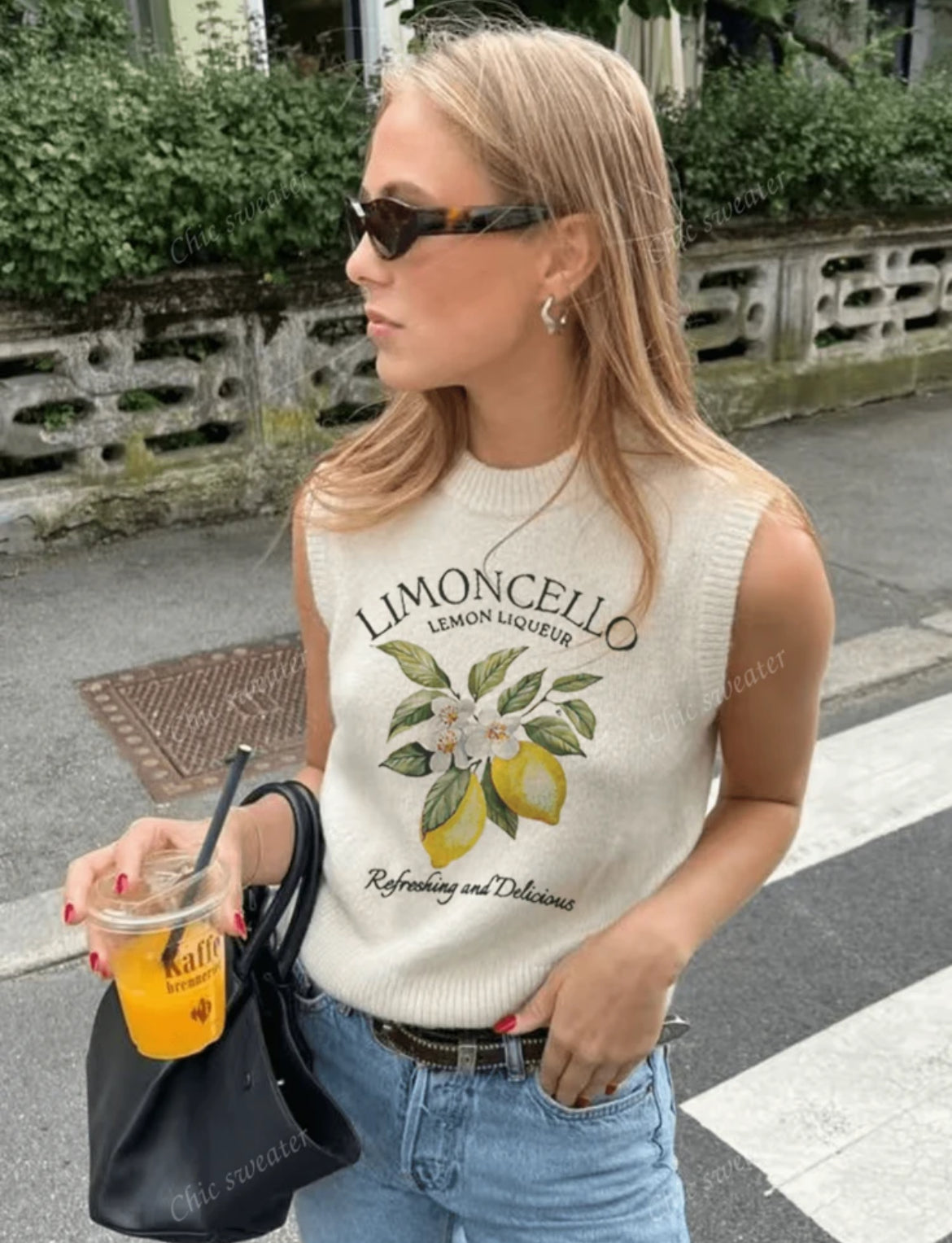 Camiseta de mujer de verano de cuello redondo A25PW09