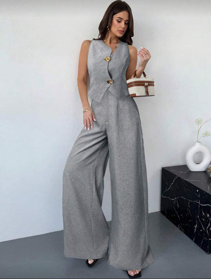 Conjunto  de primavera con botones O25WG08