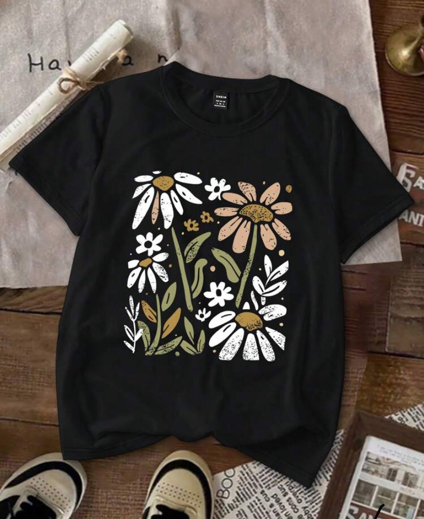 Camiseta casual manga corta con estampado A25PN09