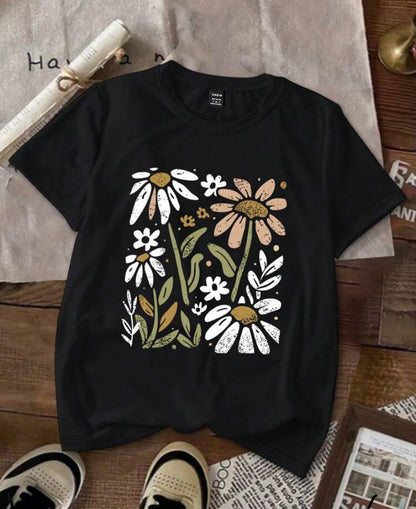 Camiseta casual manga corta con estampado A25PN09