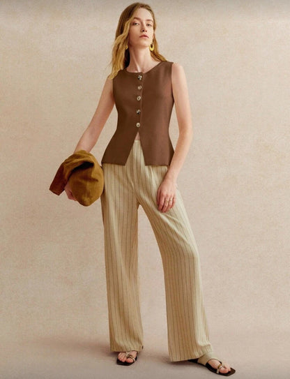 Cárdigan informal con botones N25WP07