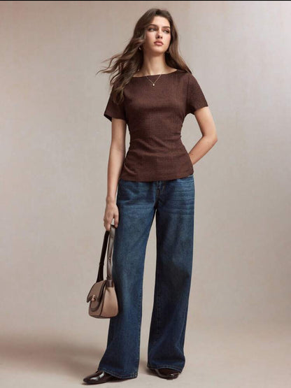 Blusa casual con lazo MY26AG03