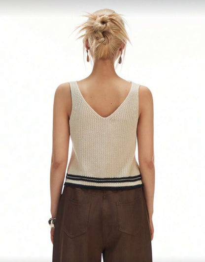 Suéter de punto sin mangas O25VY010