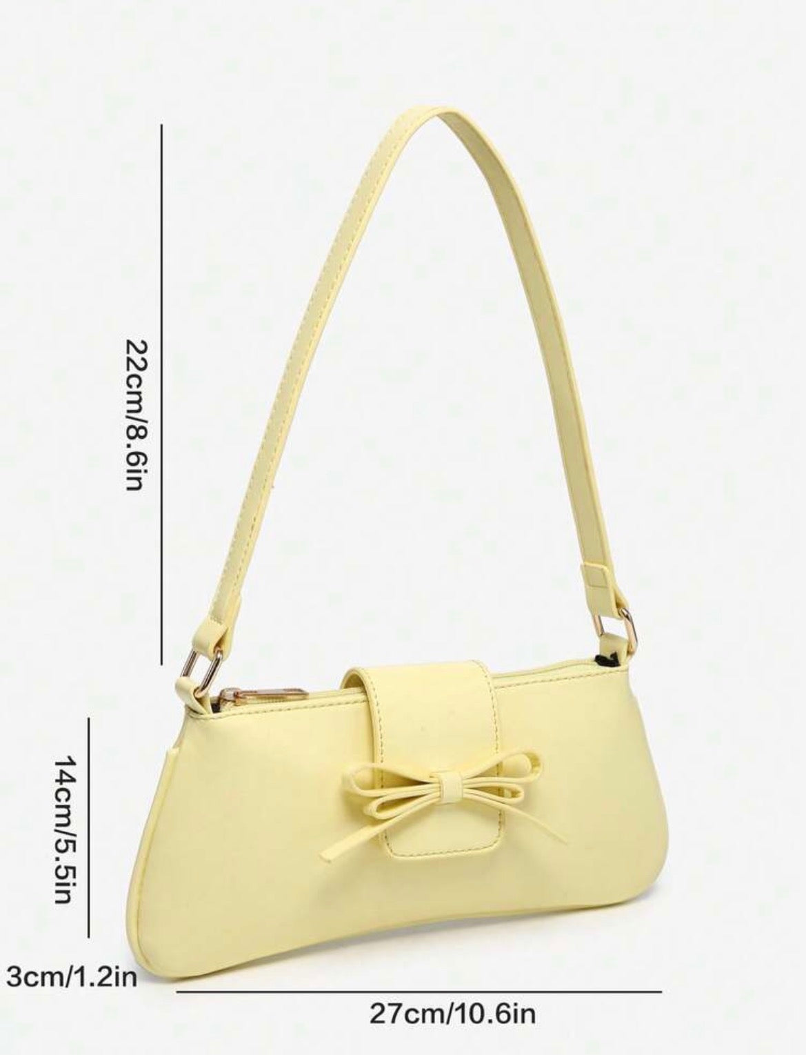 Bolso de mano amarillo