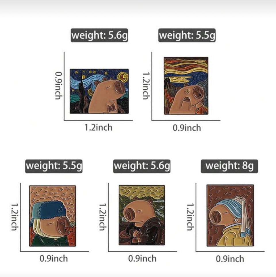 Broches de Capibara S25VI03