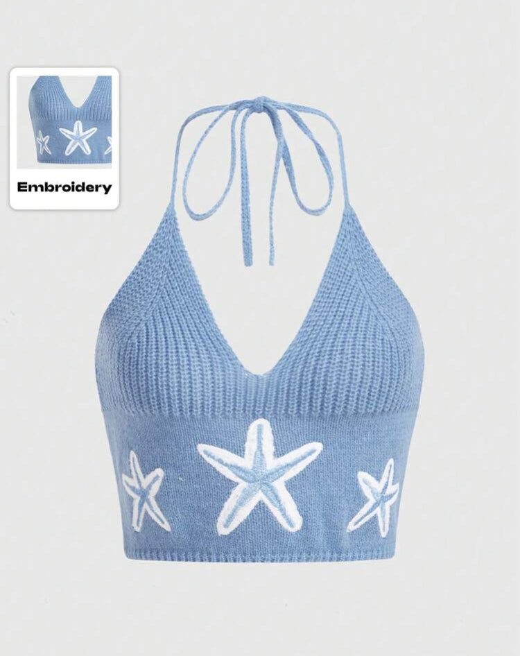 Brilla Estrella Top con estampado de estrellas M25ÑN08