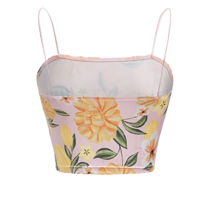 Top de Tirantes Finos con Estampado Floral (938)