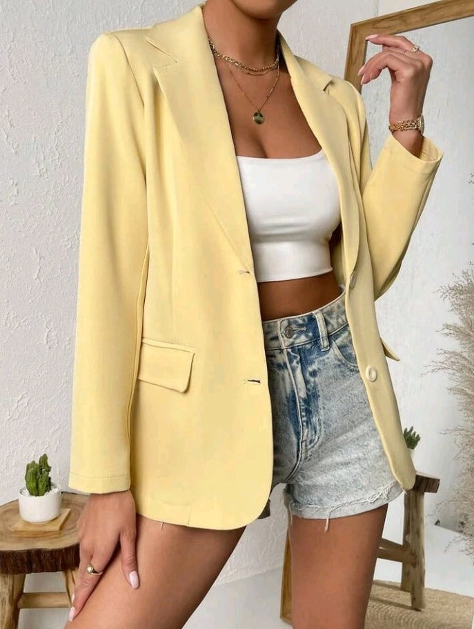 Blazer de cuello solapa BM010