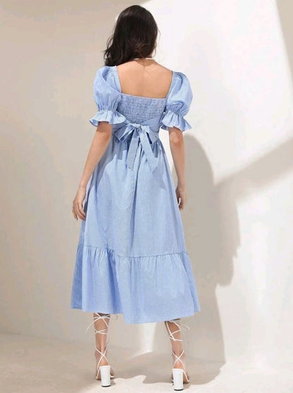 Vestido de guingán CM08