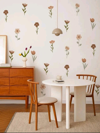 1 Set con Patrón Floral Decoración de Pared DT02