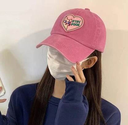 Gorra de Béisbol con Bordado de Gato EC09