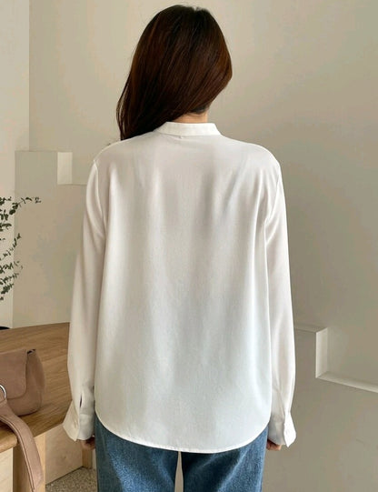 Blusa Sólida con Botones EÑ01