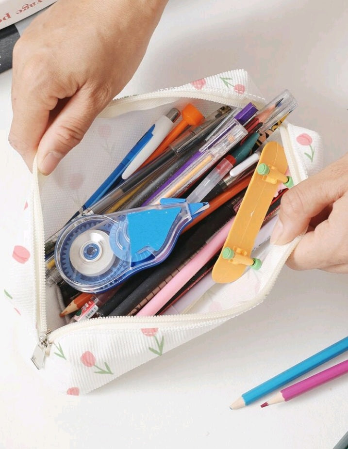 1 Pieza Estuche para Lápices con Estampado Floral FE07