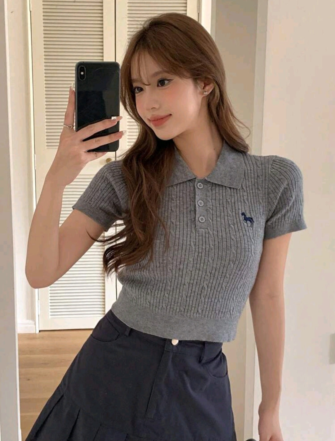 Top de Cuello Polo Unicolor FH010