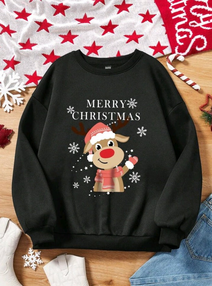 Sudadera con Estampado de Navidad (248)