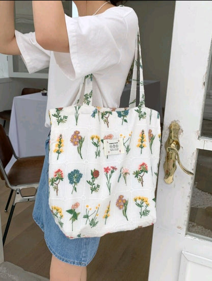 Bolso de Hombro Estampado de Flores FO03