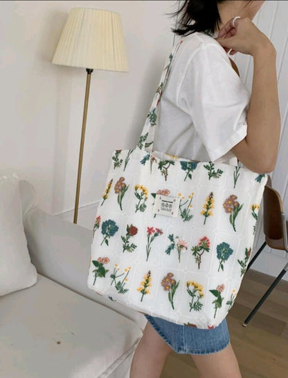 Bolso de Hombro Estampado de Flores FO03