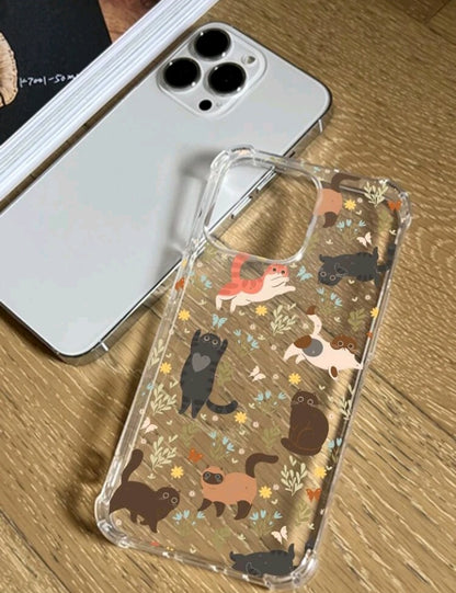 Funda para Móvil con Patrón de Gato  FV01