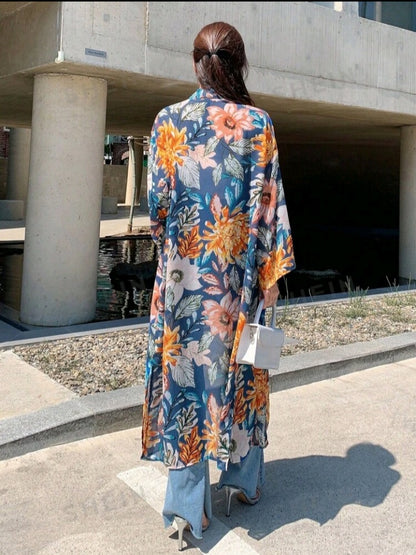 Kimono con Estampado Floral GE03