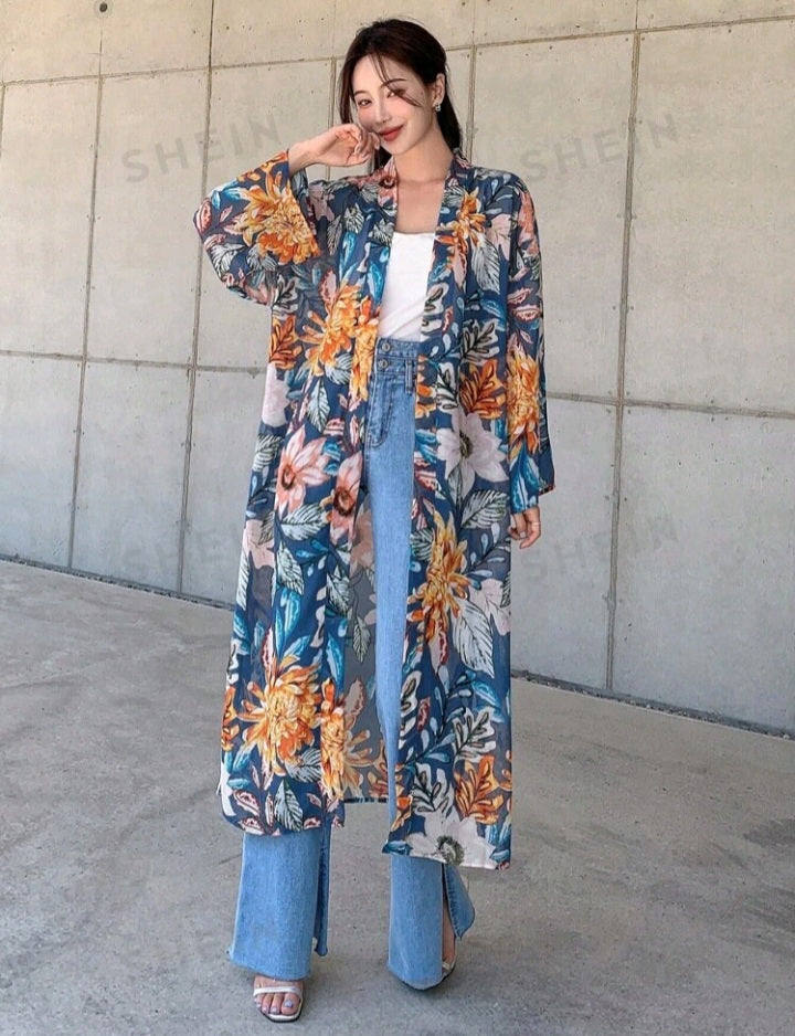 Kimono con Estampado Floral GE03