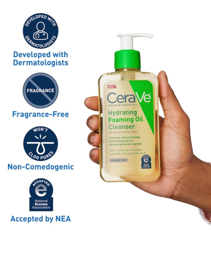 CeraVe Limpiador de Aceite Espumoso Hidratante GI08