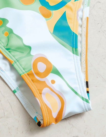 Bikini Triángulo Halter con Estampado (778)