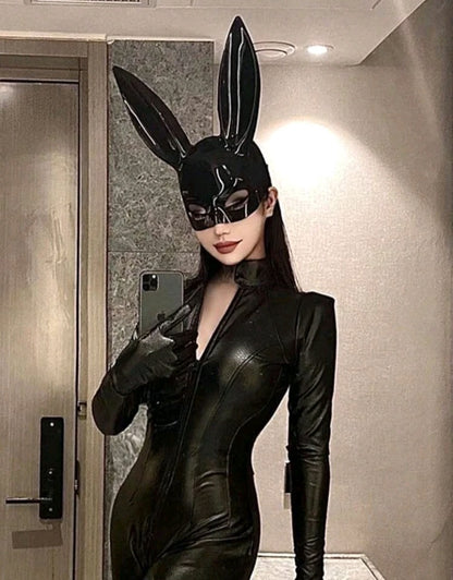 Máscara de Antifaz con Diseño de Orejas de Conejo (514)