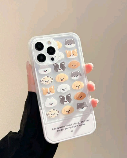Funda para Móvil con Diseño de Perro y Soporte Invisible (554)
