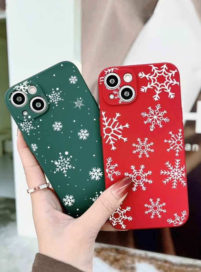 2 Piezas funda de patrón navideño (353)