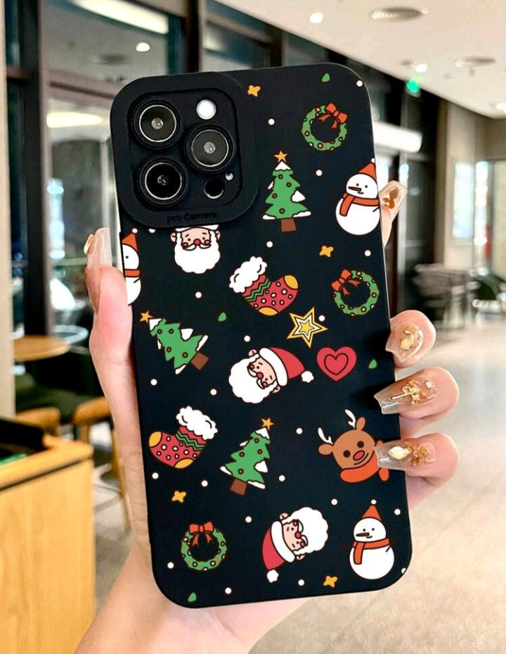 Funda para Celular con Diseño de Papá Noel (483)