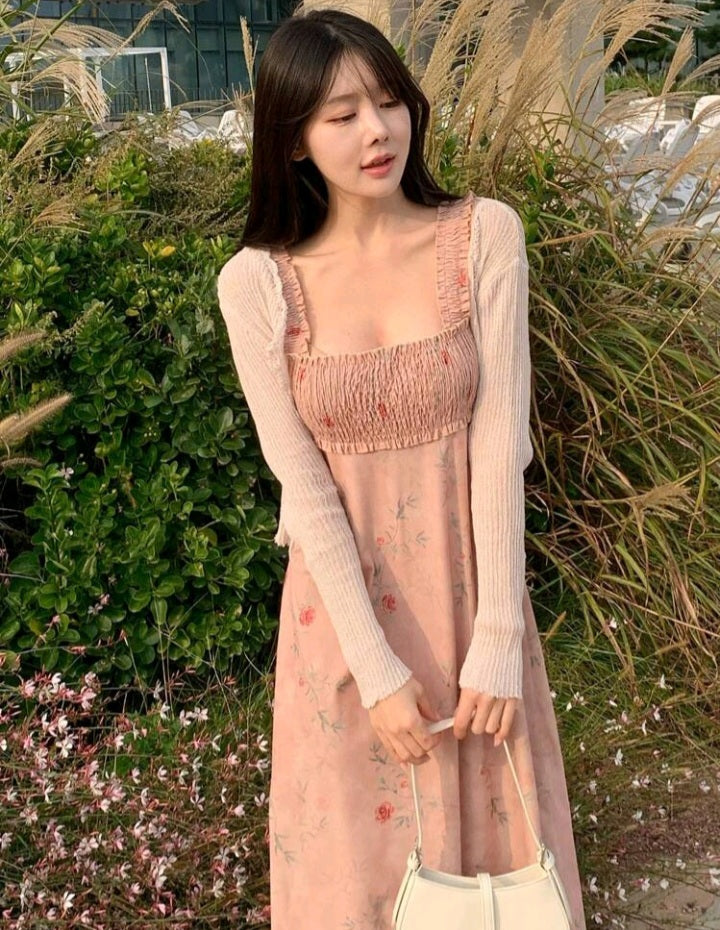 Vestido Camisero de Panel Fruncido HV02