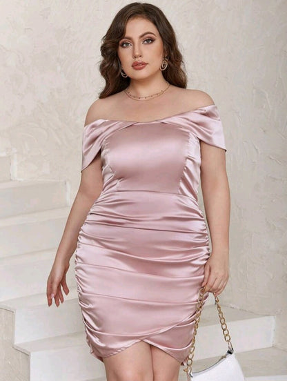 Vestido Ajustado de Hombros descubiertos (331)