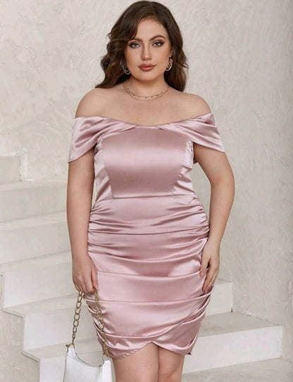 Vestido Ajustado de Hombros descubiertos (331)