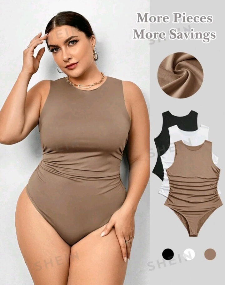 Body sin Mangas con Pliegues IB02