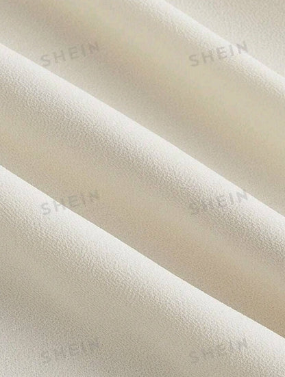 Vestido plus con mangas de farol II07