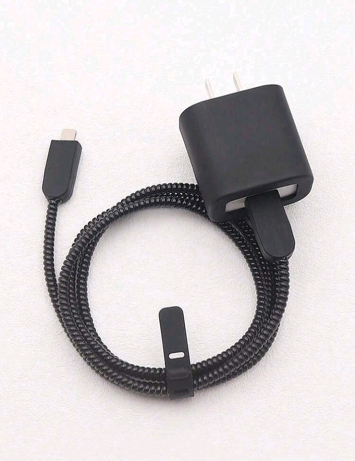 5 Piezas Protector de Base y Cable de Cargador para IPhone IV08