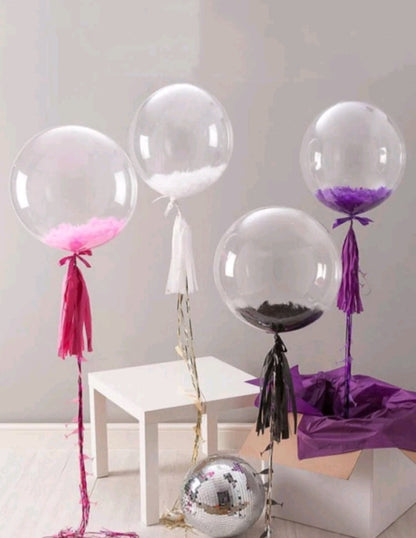 10 Piezas Globos de Burbuja Transparentes JN01