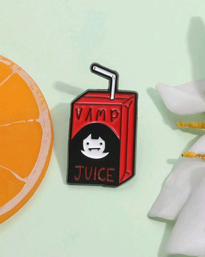 Broche con Diseño de Caja de Jugo JN07