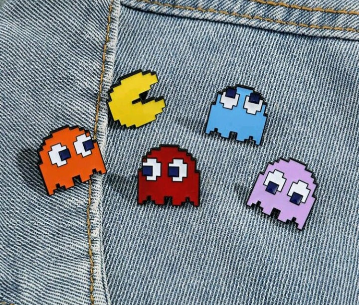 Broche con Diseño de Packman JÑ01