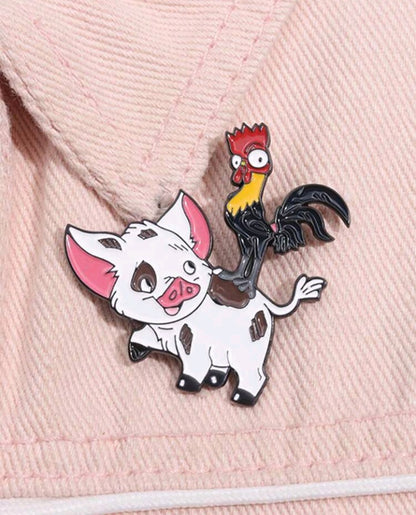 Broche de Pua Pig y HeiHei KG04