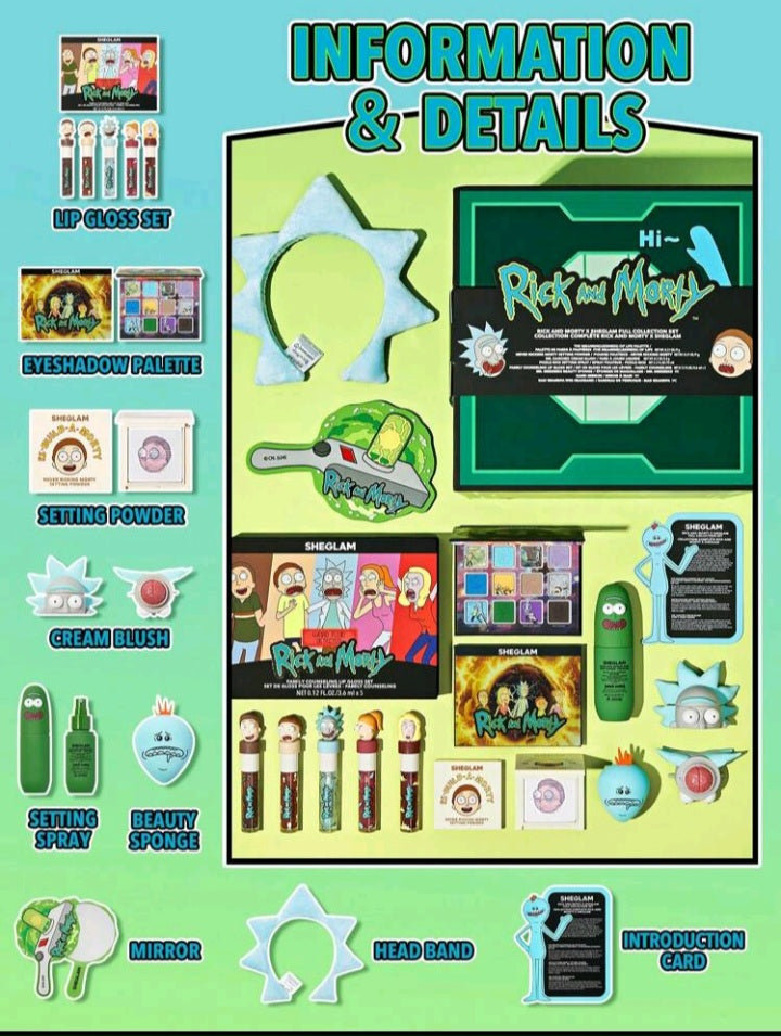 Rick and Morty X SHEGLAM Conjunto de Colección A25KL05