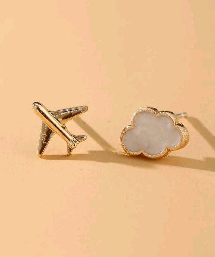 Pendientes con Diseño de Nube KX02