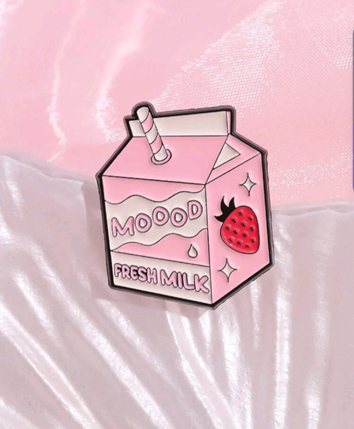 Broche con Diseño de Bebida y Frase KZ04