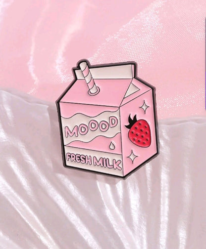 Broche con Diseño de Bebida y Frase KZ04