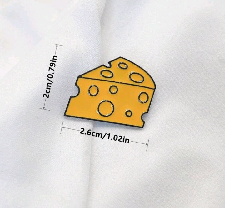 Broche con Diseño de Queso KZ07