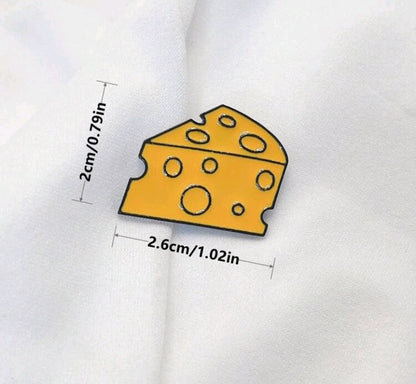 Broche con Diseño de Queso KZ07