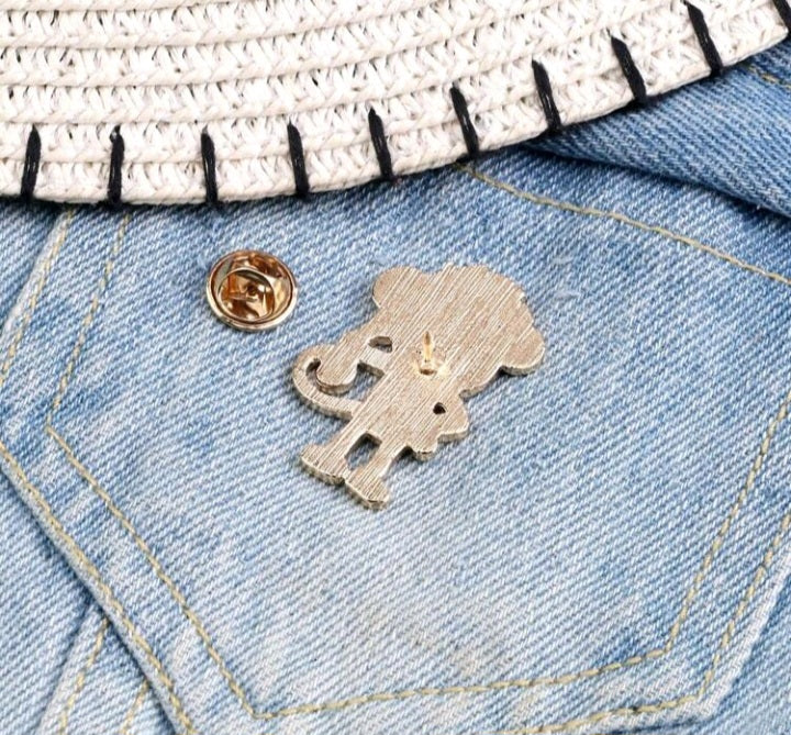 Broche con Diseño de Mono LA02