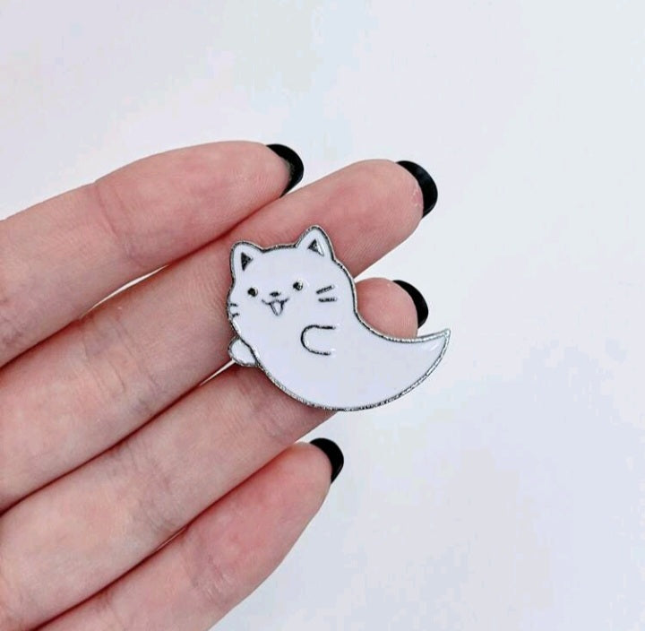 Broche de Gato Fantasma Ying Yang LA010