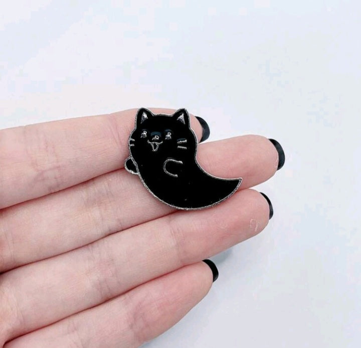 Broche de Gato Fantasma Ying Yang LA010