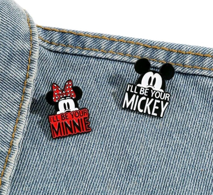 Broche de Mickey y Minnie Mouse LB010